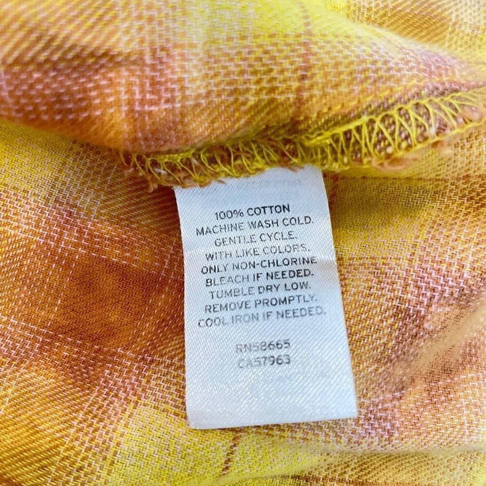 BP yellow plaid dress XS - Picture 3 of 4